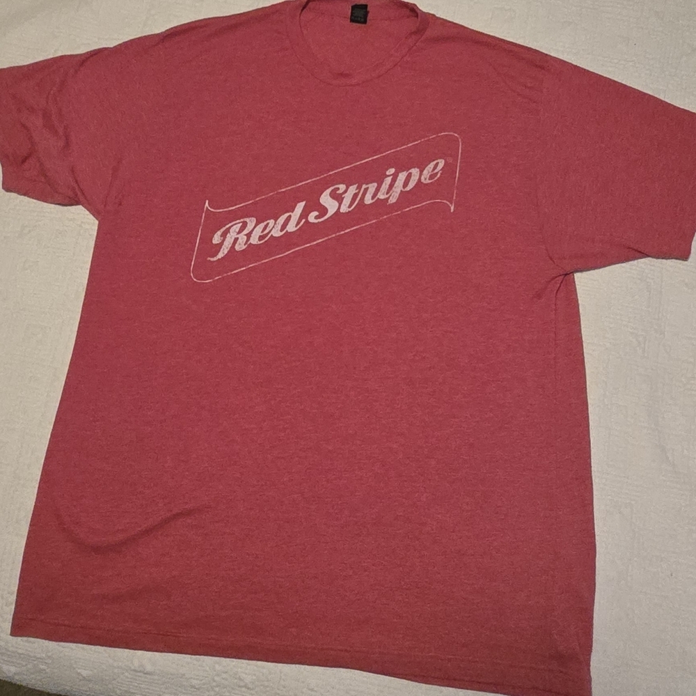 Red Stripe Tee, Size XL